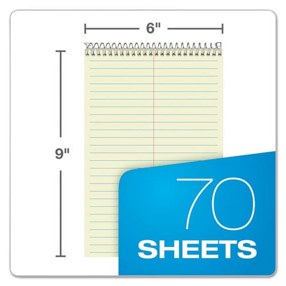 Steno Pads, Gregg Rule, Green Cover, 80 Green-Tint 6 X 9 Sheets, 6/pack | Bundle of 10 Packs
