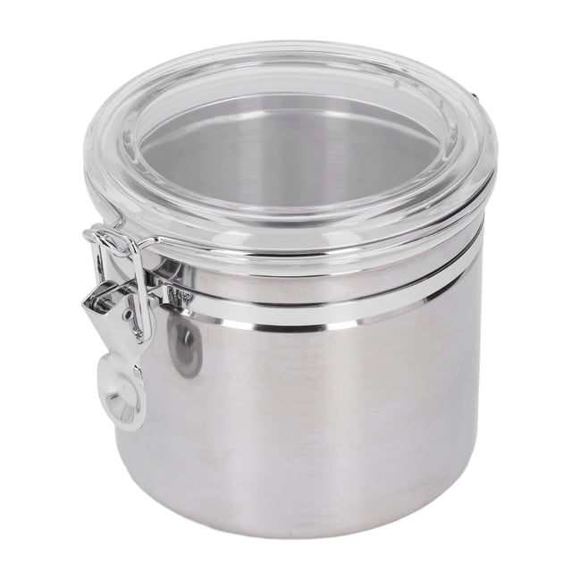 Boîte Scellée en Acier Inoxydable, Contenant de Rangement Alimentaire en Acier Inoxydable Antirouille Pratique pour Biscuits pour Thé Petit 900 ml, Moyen 1300 ml, Grand 1600 ml, Très Grand 2100 ml