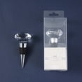 thumbnail image 4 of Juego de tapones de vino Diamond Crystal, paquete de 2, acero inoxidable y silicona, 5 años de vida útil, tecnología de sellado al vacío, 6 tapas intercambiables, se adapta al 98% de las botellas, 4 of 7