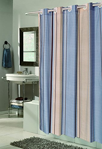 MSRP $45.99 COOL Eye Candy Multi-stripe Shower Curtain Purple 70 x 72 SALE NEW 