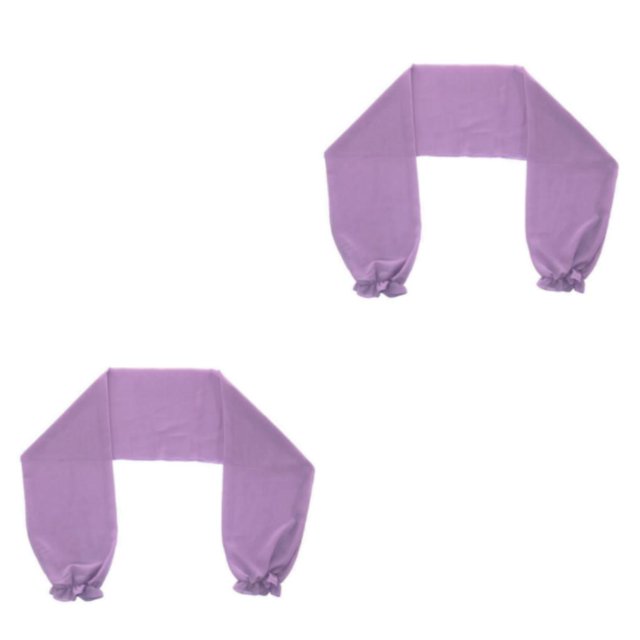 Youkk Élégant Boléro en Chiffon à Manches Longues pour Femmes Violet 2ensemble