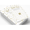 thumbnail image 3 of Inkdotpot 50Gold ConfettiBingoGameCardsFor Bridal Wedding Shower Bachelorette Party Bulk Blank Square Fill In Gift Ideas, 3 of 7