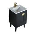thumbnail image 3 of Venezian Collection - 20" Single Black Bathroom Vanity, - Brass Handles.&nbsp;, 3 of 9