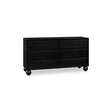 Meridian Furniture Kent Black Solid Ash Wood Dresser