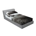 thumbnail image 2 of Ambesonne Black and White Fitted Sheet & Pillow Sham Set, Lonely Tree, Twinxl, Pale Grey, 2 of 2