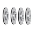 thumbnail image 3 of KarParts360 For Audi A8 Quattro 2000 2001 2002 2003 Disc Brake Rotor Set | Front and Rear | 4 Pieces | Cast Iron Material | Single-Piece Casting Construction, 3 of 4