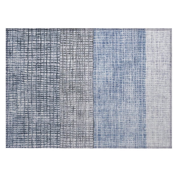 Dalyn Rugs Machine Washable Indoor/Outdoor Chantille Blue 1'8" x 2'6" Rug