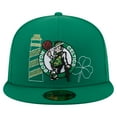 thumbnail image 2 of Men's New Era Kelly Green Boston Celtics State Stitch 59FIFTY Fitted Hat, 2 of 6