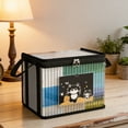 thumbnail image 4 of Ohufall Foldable Transparent Book Storage Box Dustproof Student Organizer School Supplies For Classroom Home Book Storage, 4 of 7