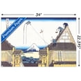 thumbnail image 2 of Kite Flying from Rooftop by Katushika Hokusai Wall Poster, 22.375" x 34", 2 of 6