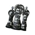 thumbnail image 1 of Housse de Tête de Club de Golf Anti-Rayures Protection de Queue de Golf Protecteurs de Club de Golf 3 Pcs Noir, 1 of 8