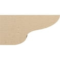 thumbnail image 3 of 12"W x 24"D x 12"H Wide Greensboro Rough Cedar Woodgrain TimberThane Corbel, Primed Tan, 3 of 6