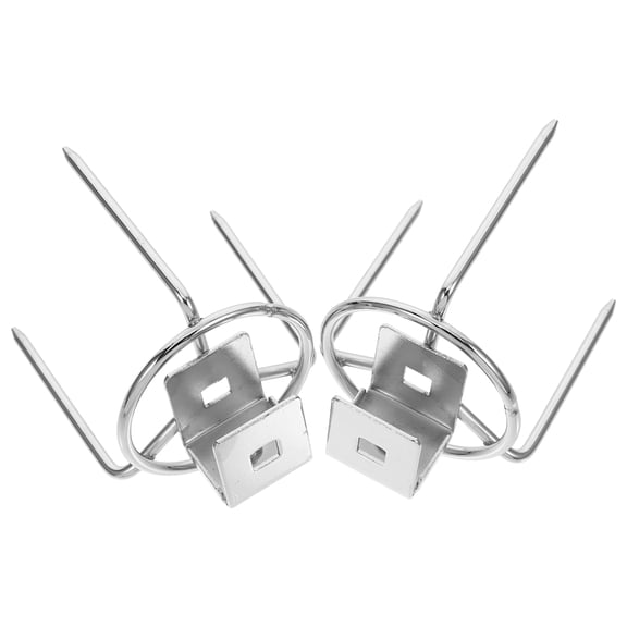 Soimiss 2Pcs Stainless Steel Rotisserie Forks for Air Fryer Rotating Grill Efficient Meat Cooking