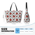 thumbnail image 4 of Pofeuu Insects Print Beach Bag,Waterproof Sandproof Beach Tote Bag, Large Capacity Foldable Beach Bags for Women, 4 of 7