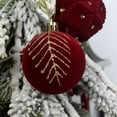 thumbnail image 5 of Christmas Ball Ornaments! Fwttom Christmas Tree Decorations Ball Ornaments, 16 PCS Velvet Christmas Balls Flocked Christmas Tree Ornaments Plastic Balls Xmas Decorative Hanging Ornaments, 5 of 7
