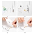 thumbnail image 5 of Teardrop Cremation Urn Pendant with Chain Urn Necklace Lockets for Human Ashes Pet Ashes Holder, 5 of 6