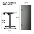 thumbnail image 4 of GTRACING 55 Inches Electric Standing Gaming Desk, Sky Blue, 4 of 8