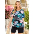 thumbnail image 2 of Catherines Women's Plus Size Suprema Short Sleeve V-Neck Tee, 2 of 6