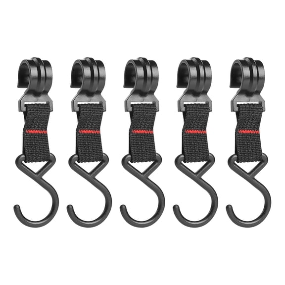 5-Pack Metal Camping Gear Hooks - Outdoor Hanging Organizer for Backpack, Tent, Lantern & Cooking Tools