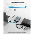 thumbnail image 3 of ORICO M.2 Enclosure External SATA NVMe M.2 Enclosure with Dual-Bay M.2 SSD Docking Station Offline Clone USB C to NVMe SSD Enclosure for M Key 2242 2260 2280 22110 M.2 SSDs, 3 of 9