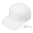 thumbnail image 2 of BT APP Control LED Programmable Coloré Éditable LED Chapeau Amovible Écran avec Boucle de Réglage pour Cadeau de Club Quotidien Carnaval de Concert Extérieur, 2 of 8
