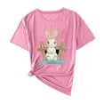thumbnail image 1 of Camisas de Manga Corta para las Mujeres Moda Casual Impresión Cuello Redondo Suéter Tee Blusas, 1 of 4