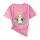 thumbnail image 1 of Camisas de Manga Corta para las Mujeres Moda Casual Impresión Cuello Redondo Suéter Tee Blusas, 1 of 4