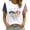 White, variant on T Shirts for Women 4th of July 250 Year Print Patriotic Short Sleeve Plus Size Tops White XXXL