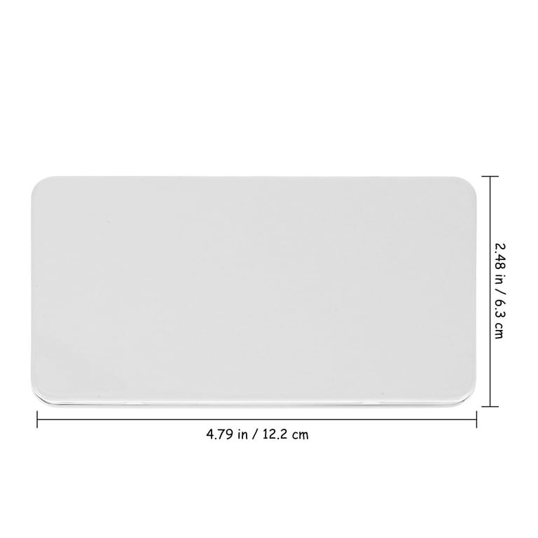 1 Set Empty Watercolor Tin Watercolor Sub-packing Pans Set Iron Storage Box, Size: Small, White