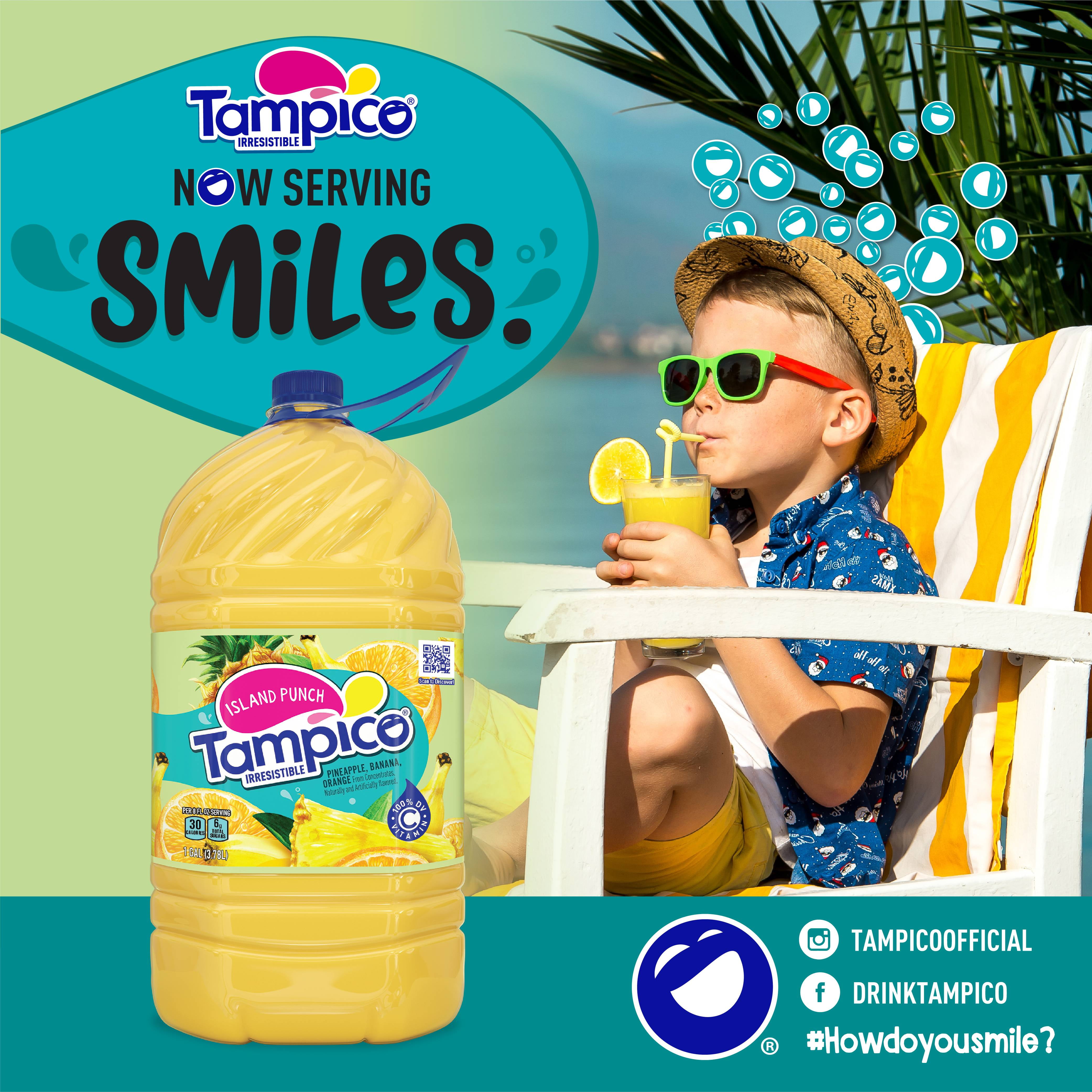 (3 pack) Tampico Island Punch, Pineapple Banana Orange Juice Drink 1 Gallon