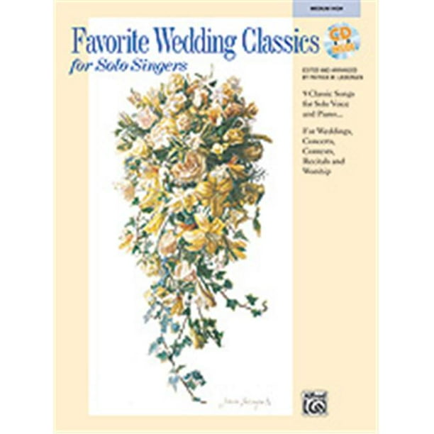 Alfred 00-19900 Classiques de Mariage Préférés des Chanteurs Solo - Music Book