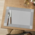 thumbnail image 7 of Sm:)e Grey Placemats Set of 4 - Heat Resistant Non-Slip Place mats for Dining Table, Washable Durable PVC Table Mats, 7 of 7