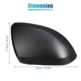 thumbnail image 5 of Unique Bargains Car Matte Black Wing Mirror Cover Rearview Mirror Cover Cap for Mercedes Vito W447 2014-2020 Right Side, 5 of 6