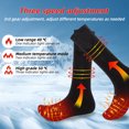 thumbnail image 2 of Ltrototea Heated Socks for Men Women, 5000mAh Rechargeable Heating Socks, Electric Socks with 3 Heat Settings, Washable Foot Warmer for Hunting Skiing Camping Hiking, 2 of 7