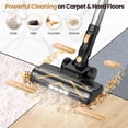 thumbnail image 4 of YOMA Cordless Vacuum Cleaner, 6 in 1 Lightweight Handheld&Stick Vacuum for Home Hard Floor Carpet Pet Hair, 4 of 9