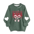 thumbnail image 1 of Tops de Manga Larga de las Mujeres Blusa Suelta Impresa Casual Cuello Redondo Sudaderas sin Capucha Suaves Cómodas Cuatro Estaciones Desgaste de Manga Larga para las Mujeres, 1 of 6