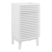 Modway Render 17" Particleboard and Laminate Bathroom Vanity Cabinet in White