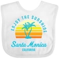 thumbnail image 3 of Inktastic Summer Enjoy the Sunshine Santa Monica California in Blue Boys or Girls Baby Bib, 3 of 4