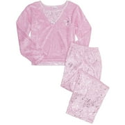 Girl Connection - Girl's Princess Crushed Velvet Pajamas