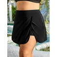 thumbnail image 7 of Sociala Plus Size Swim Skirt with Shorts for Womens High Waisted Side Split Swim Shorts with Pockets, 7 of 7