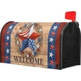 thumbnail image 3 of 4th of July Patriotic Star Mailbox Covers Magnetic Large Size 21"X25.5" American Flag Mailbox Cover Memorial Day Red White Blue Decorative Magnetic Mailbox Covers Letter Box Cover Wrap for Outside, 3 of 6