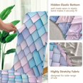 thumbnail image 5 of Yayeee 2 Pack Dining Chair Covers Stretch Parson Chairs Slipcovers Seat Protector, Purple Art Pattern, 5 of 6