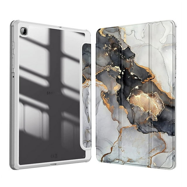Shockproof Case For Samsung Galaxy Tab S6 Lite 10.4 Inch 2022 2020 Tablet Cover For Tab S6 Lite P610 P613 Case With S Pen Holder Cloudy Marble S6 Lite 2022 P613