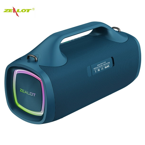 Altavoz inalámbrico portátil ZEALOT S79 de 100 W con tecnología BT 5.2,