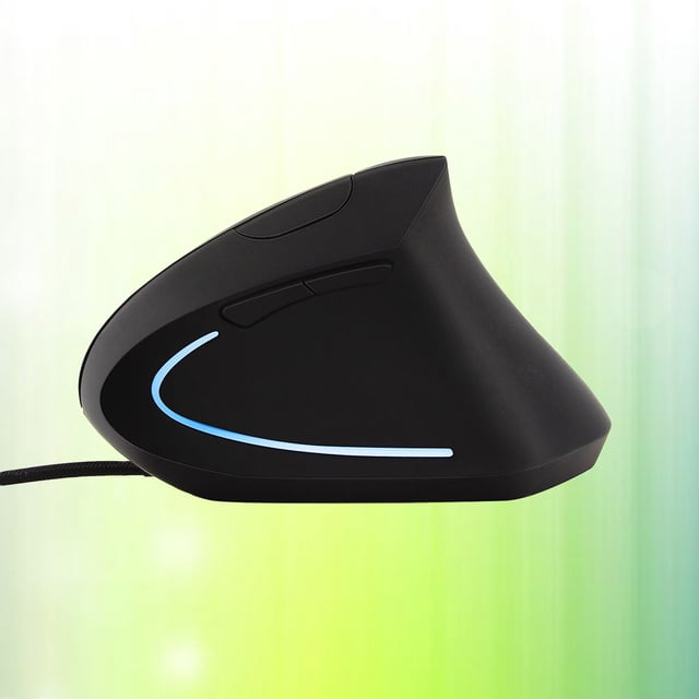 WASHWEPE Vertical Gaming Mouse Plug and Play Black 800 1200 2000 3200 Dpi For Pc Computer Desktop 1Pcs