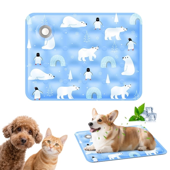 Water-Fillable Pet Cooling Mat,Washable Gel Coolings Mat for Dogs and Cats Indoor Outdoor, Reusable Chill Pad Suitable for All Pets