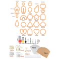 thumbnail image 4 of Abbracc 142 Pieces Cutter for Clay Earrings 30 Jump Rings Clay Earring Cutter 30 Orange 142pcs, 4 of 5