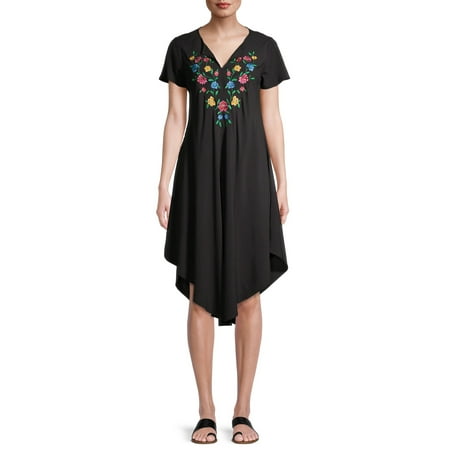 The Pioneer Woman Short Sleeve Embroidered Umbrella Dress