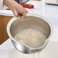 thumbnail image 3 of Tazón Colador para Lavadora de Arroz, Tazón para Lavar Arroz de Acero Inoxidable, Colador de Arroz, Colador de Frutas y Verduras, Herramienta de Cocina A, 3 of 5