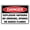 Warning Sign 4, variant on Danger Explosives Keep Out Symbol Sign - 8"x12" Aluminum Tin Warning Sign for Home Outdoor Garden